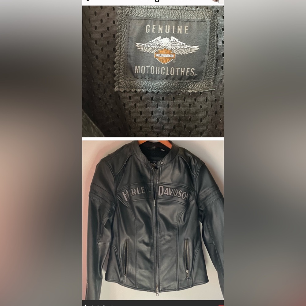 Women Harley Davidson leather jacket size M never worn. New condition